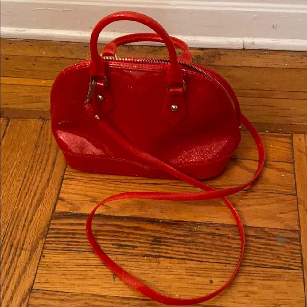 Red Plastic Purse